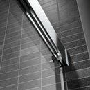 Supfirm 72*76" Double Sliding Frameless Shower Door Brushed Nickel With Buffer