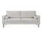 Living Room Upholstered Sofa with high-tech Fabric Surface/ Chesterfield Tufted Fabric Sofa Couch, Large-White. - Supfirm