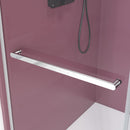 Supfirm 62'' - 66'' W x 76'' H Double Sliding Frameless Shower Door With 3/8 Inch (10mm) Clear Glass in Chrome