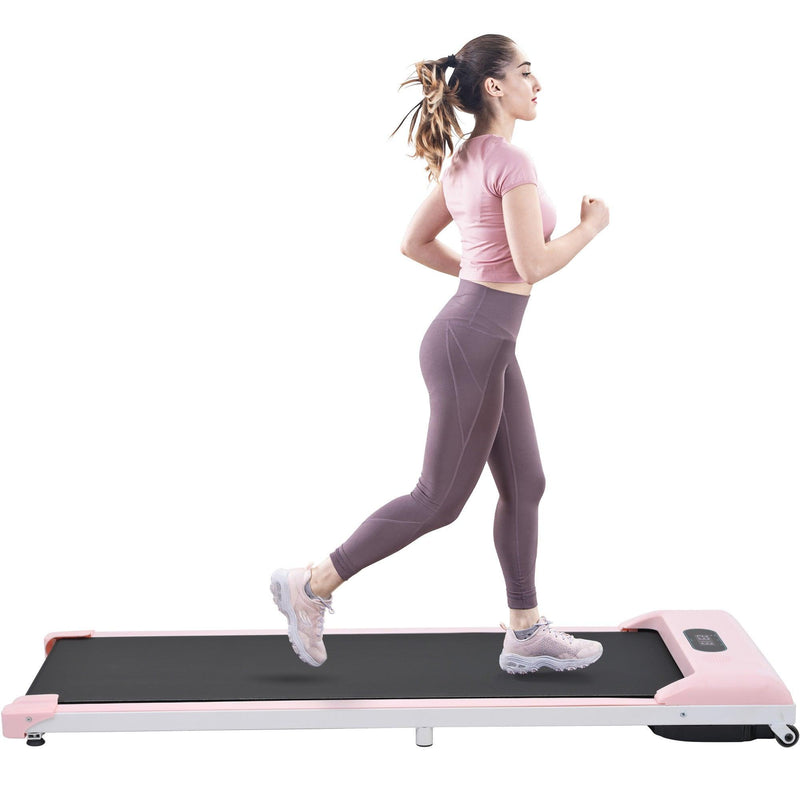 2 in 1 Under Desk Electric Treadmill 2.5HP, with Bluetooth APP and speaker, Remote Control, Display, Walking Jogging Running Machine Fitness Equipment for Home Gym Office - Supfirm