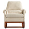 Supfirm Modern Comfortable Velvet Rocking Chair for Living Room & Reading Room Beige Color