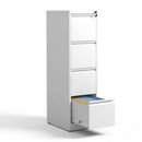 Supfirm 4 Drawer Metal Vertical File Cabinet with Lock Office Home Steel Vertical File Cabinet for A4 Legal/Letter Size