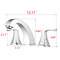 Supfirm Widespread 2 Handles Bathroom Faucet with Pop Up Sink Drain