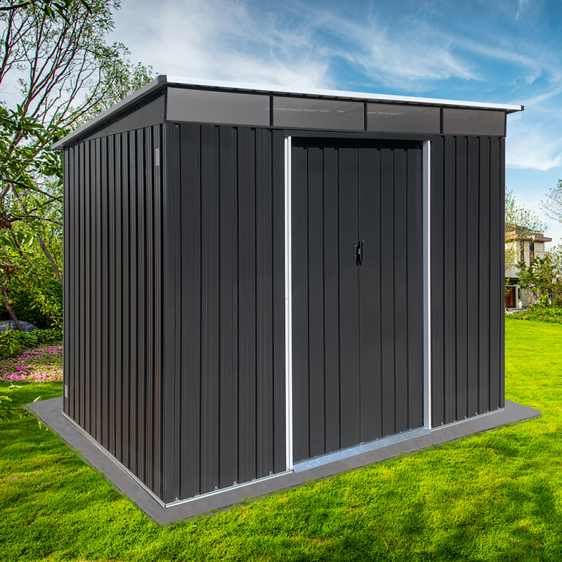 Supfirm Metal garden sheds 6ftx8ft outdoor storage sheds Acrylic Total