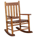 Supfirm Golden Brown Slat Back Youth Rocking Chair