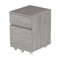 Supfirm Rolling Two Drawer Vertical Filing Cabinet with Lock and Storage, Grey