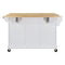 Cambridge Natural Wood Top Kitchen Island with Storage - Supfirm