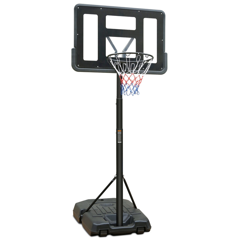 Supfirm Portable Basketball Hoop Height Adjustable basketball hoop stand 6.6ft - 10ft with 44 Inch Backboard and Wheels for Adults Teens Outdoor Indoor