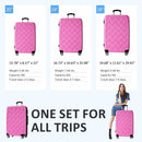 Supfirm 3 Piece Luggage Set Suitcase Set, ABS Hard Shell Lightweight Expandable Travel Luggage with TSA Lock, Spinner Wheels for Men Women