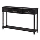 Supfirm TREXM Console Table Sofa Table with Drawers for Entryway with Projecting Drawers and Long Shelf (Espresso, OLD SKU: WF189574AAB)