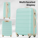 Supfirm 3 Piece Luggage Set Hardside Spinner Suitcase with TSA Lock 20" 24' 28" Available