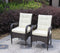 Supfirm 2-Piece Liberatore Dining Chairs with Cushions (Beige Cushion)