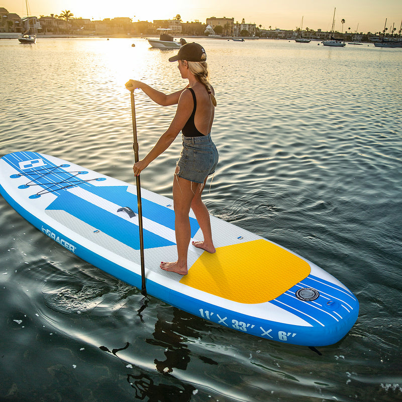 Supfirm inQracer 11'/10'6" Inflatable Stand Up Paddle Board with Free Premium SUP Accessories & Backpack