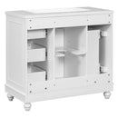 [Cabinet Only] 36" White Bathroom vanity(Sink not included) - Supfirm