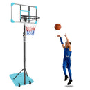 Supfirm Portable Basketball Goal System with Stable Base and Wheels, use for Indoor Outdoor teenagers youth height adjustable 5.6 to 7ft Basketball Hoop 28 Inch Backboard