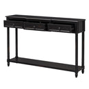 Supfirm TREXM Console Table Sofa Table with Drawers for Entryway with Projecting Drawers and Long Shelf (Espresso, OLD SKU: WF189574AAB)