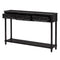 Supfirm TREXM Console Table Sofa Table with Drawers for Entryway with Projecting Drawers and Long Shelf (Espresso, OLD SKU: WF189574AAB)