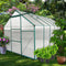 Supfirm 6x12 FT Polycarbonate Greenhouse Raised Base and Anchor Aluminum Heavy Duty Walk-in Greenhouses for Outdoor Backyard in All Season