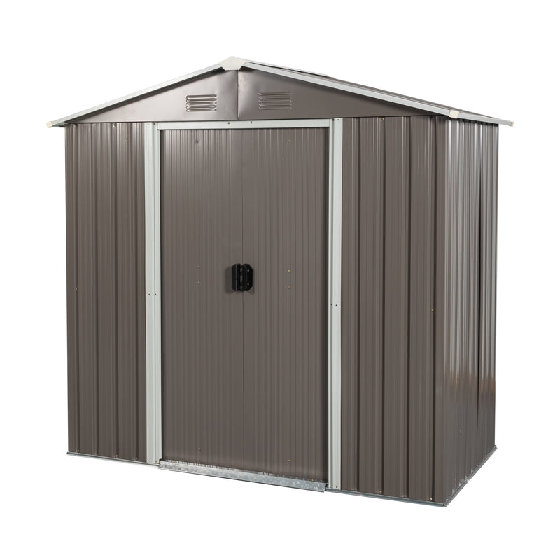 Supfirm 6ft x 4ft Outdoor Metal Storage Shed