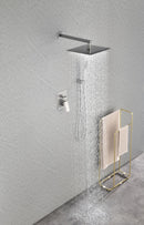 Supfirm 12" Rain Shower Head Systems Wall Mounted Shower