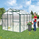 Supfirm Polycarbonate Greenhouse,6'x 8' Heavy Duty Walk-in Plant Garden Greenhouse for Backyard/Outdoor