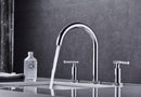 Supfirm Two Handle High Arc Widespread Bathroom Sink Faucet 3 Hole