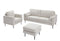 Living Room Upholstered Sofa with high-tech Fabric Surface/ Chesterfield Tufted Fabric Sofa Couch, Large-White. - Supfirm