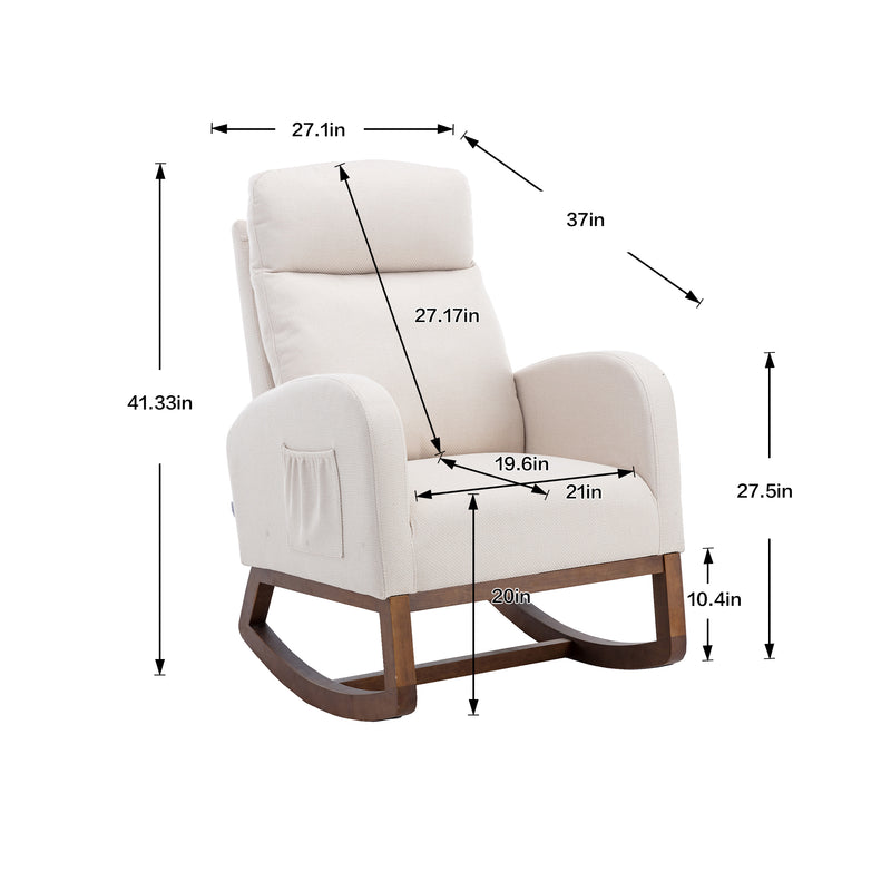 Supfirm COOLMORE  living  room Comfortable  rocking chair  living room chair