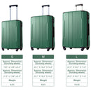 Supfirm Hardshell Luggage Sets 3 Pcs Spinner Suitcase with TSA Lock Lightweight 20''24''28''