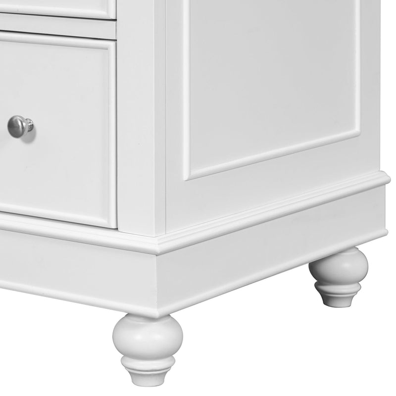 [Cabinet Only] 36" White Bathroom vanity(Sink not included) - Supfirm