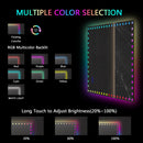 Supfirm 40×32 inch LED Bathroom Mirror with Lights Backlit RGB Color Changing Lighted Mirror for Bathroom Wall Dimmable Anti-Fog Memory Rectangular Vanity Mirror (RGB Multicolor Backlit + Front-Lighted ) - Supfirm