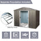 Supfirm 6ft x 8ft Outdoor Metal Storage Shed with Floor Base,Gray(SKU: W540S00012)