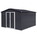 Supfirm Metal garden sheds 6ftx8ft outdoor storage sheds Dark-grey