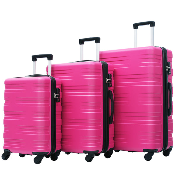 Supfirm Hardshell Luggage Sets 3 Pcs Spinner Suitcase with TSA Lock Lightweight 20''24''28''