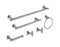 Supfirm 6 Piece Stainless Steel Bathroom Towel Rack Set Wall Mount On-Site