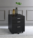 Supfirm ACME Tennos Cabinet, Black & Chrome Finish 93199