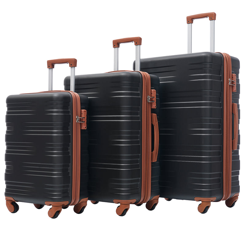 Supfirm Hardshell Luggage Sets 3 Pcs Spinner Suitcase with TSA Lock Lightweight 20''24''28''