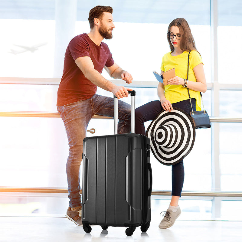 Supfirm Hardshell Luggage Spinner Suitcase with TSA Lock Lightweight Expandable 24'' (Single Luggage)