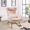 Supfirm Rocking Chair Nursery, Modern Rocking Chair with High Backrest