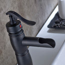 Supfirm Sink Faucet Oil Rubbed Bronze Waterfall Bathroom Faucet