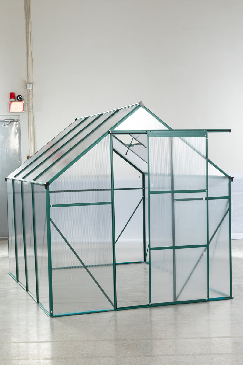 Supfirm Green-6 x 8 FT Outdoor Patio Greenhouse