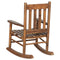 Supfirm Golden Brown Slat Back Youth Rocking Chair