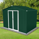 Supfirm Metal garden sheds 6ftx8ft outdoor storage sheds Green+White