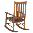 Supfirm Golden Brown Slat Back Rocking Chair