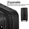 Supfirm 3 Piece Luggage Set Hardside Spinner Suitcase with TSA Lock 20" 24" 28" Available