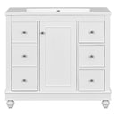 [Cabinet Only] 36" White Bathroom vanity(Sink not included) - Supfirm