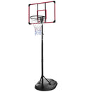 Supfirm Portable Basketball Hoop Adjustable 7.5ft - 9.2ft with 32 Inch Backboard for Youth Adults Indoor Outdoor Basketball Goal Red