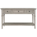 Supfirm TREXM Classic Retro Style Console Table with Three Top Drawers and Open Style Bottom Shelf, Easy Assembly (Gray Wash)