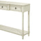 Supfirm TREXM Console Table Sofa Table with Drawers for Entryway with Projecting Drawers and Long Shelf (Antique White, OLD SKU: WF189574AAK)