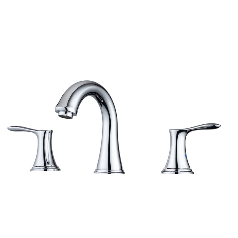 Supfirm Widespread Bathroom Faucet With Drain Assembly